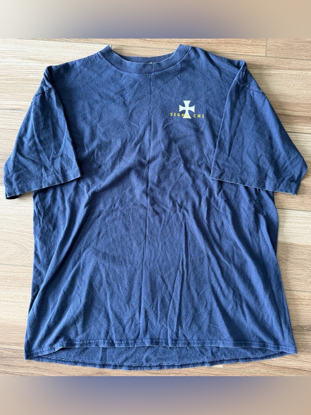 Vintage Sigma Chi Fraternity Navy T-Shirt